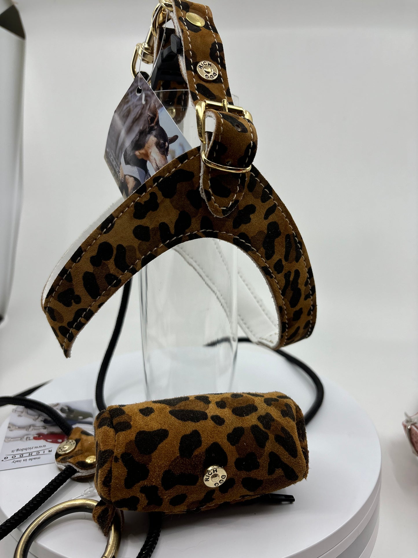 Petite Bourse cuir Léopard