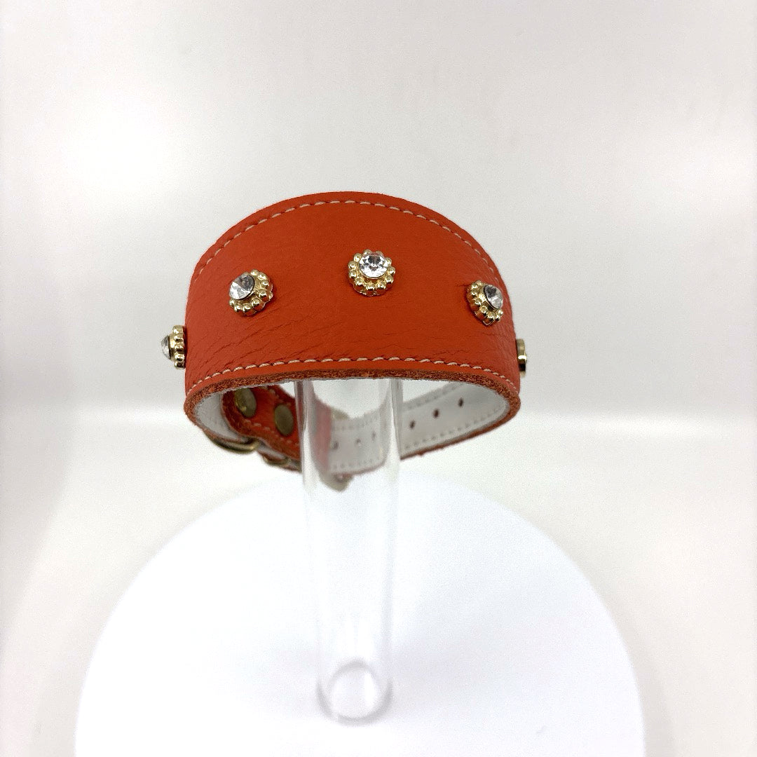 Collier souple cuir lévrier ou Weepet T.30